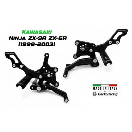 Pedane arretrate regolabili Kawasaki Ninja ZX-9R ZX-6R (1998-2003)