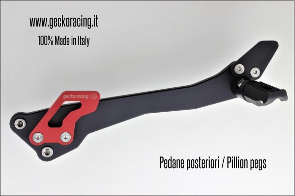 Pedane passeggero Ducati Hypermotard 620 796 1000 1100 Evo