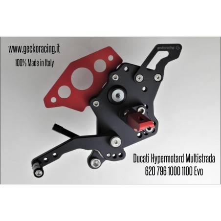 Rearsets Adjustable Ducati Hypermotard 620 796 1000 1100 Evo Multistrada Gear