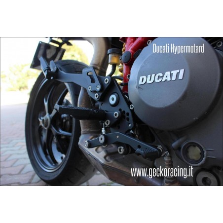 Rearsets adjustable Ducati Hypermotard 620 796 1000 1100