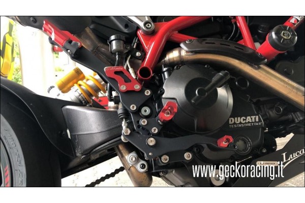Pedane Ducati Hypermotard 821, 939 nere