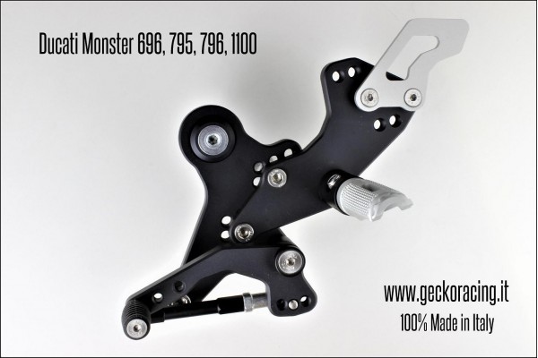 Rearsets Adjustable Ducati Monster 696 795 796 1100 Gear
