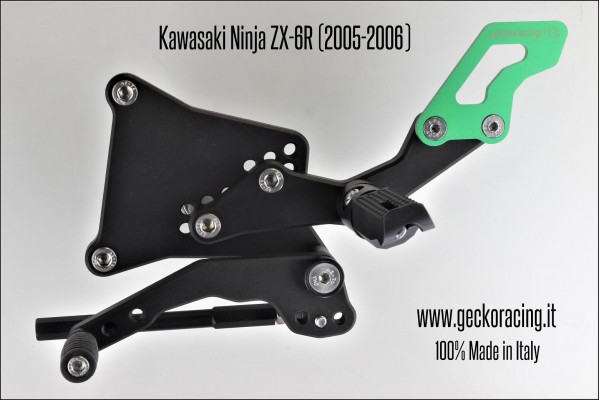 Pedane arretrate regolabili Kawasaki Ninja Zx-6r Cambio