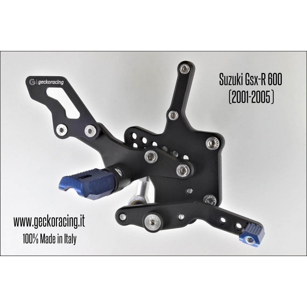PROCNC Fit For Suzuki GSXR750 GSXR600 1996-2005 Motorcycle Rearset Foot Pegs Rear Set Footrests Fully Adjustable Foot Boards 