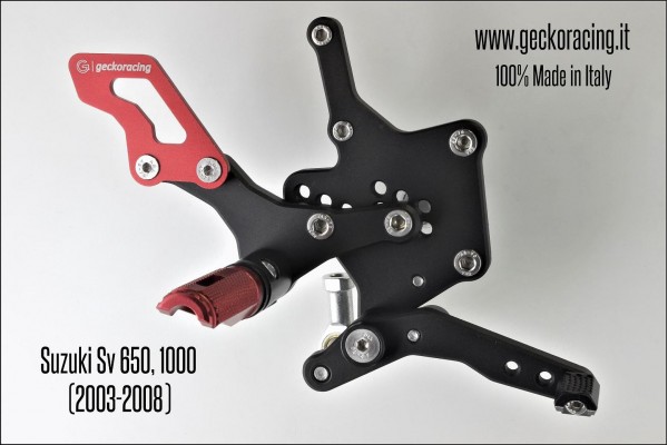 Pedane arretrate regolabili Suzuki Sv 650, 1000 Freno