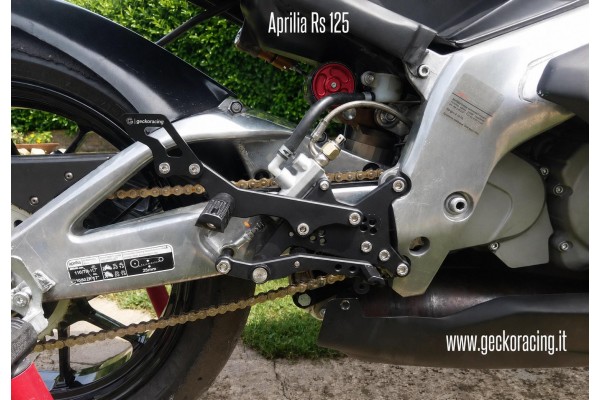 Pedane arretrate regolabili per Aprilia Rs 125