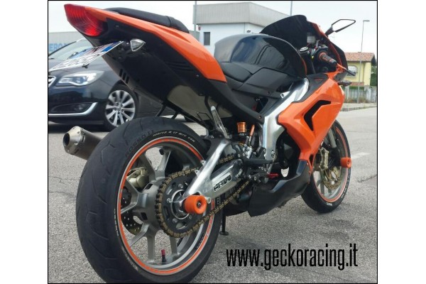 Pedane arretrate regolabili per Aprilia Rs 125