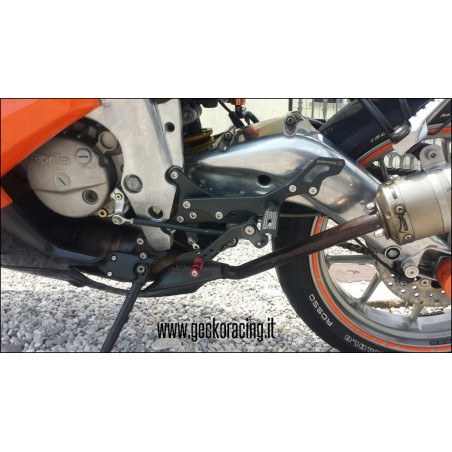Pedane arretrate regolabili per Aprilia Rs 125