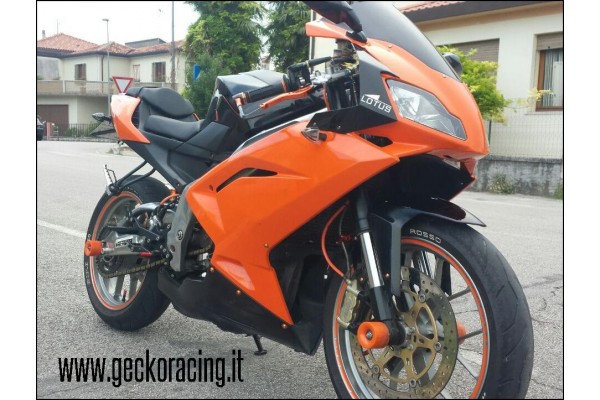 Pedane arretrate regolabili per Aprilia Rs 125