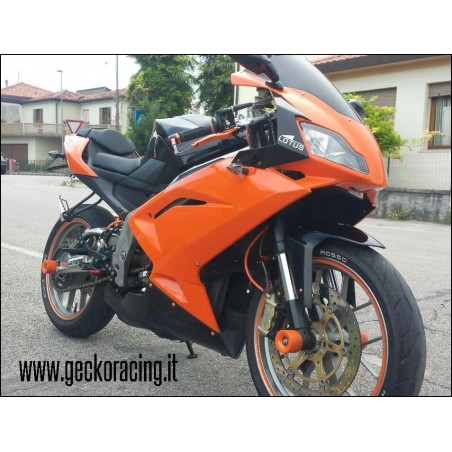 Pedane arretrate regolabili per Aprilia Rs 125
