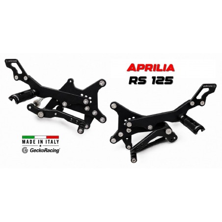 Pedane arretrate regolabili per Aprilia Rs 125