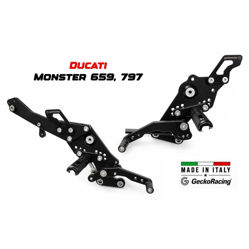 Pedane arretrate regolabili Ducati Monster 659, 797