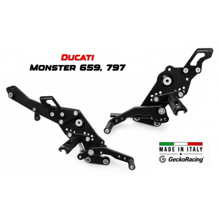 Pedane arretrate regolabili Ducati Monster 659, 797